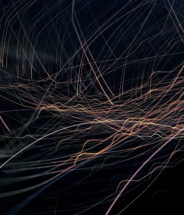 Abstract glowing lines representing energy and endurance movement